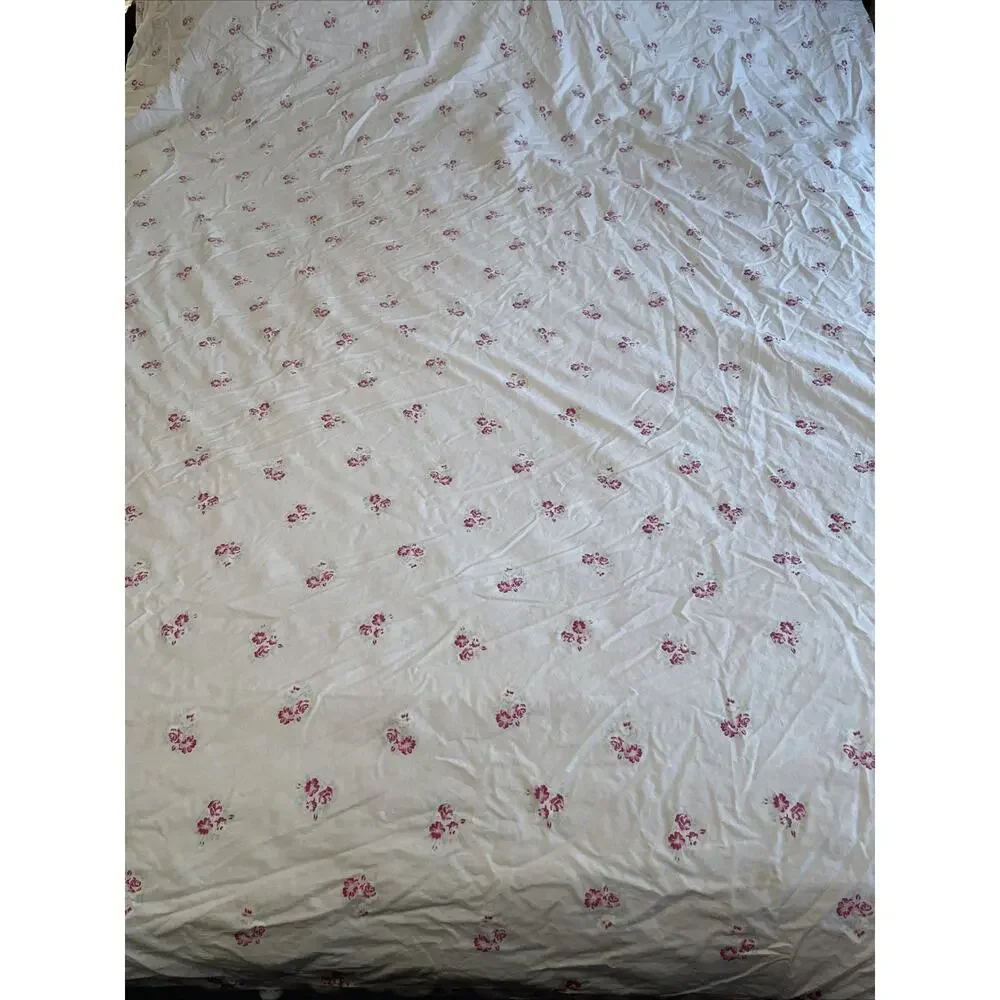 Rachel Ashwell Simply Shabby Chic Twin FADED PAPER ROSE Duvet Cover Pink Blue